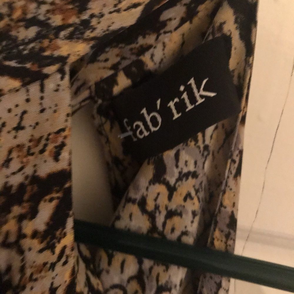 Fabrik Shorts Halter Backless Python Romper - image 4